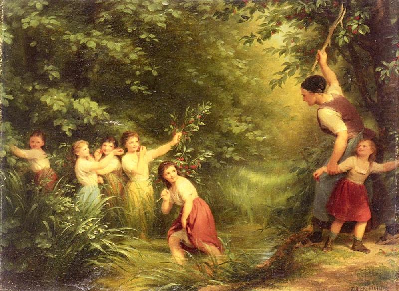 Fritz Zuber-Buhler The Cherry Thieves china oil painting image